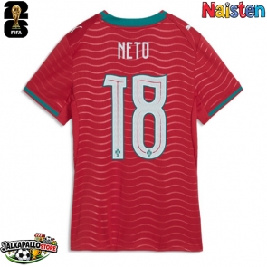 Portugali Pedro Neto #18 Kotipaita Naisten MM-kisat 2026 Lyhythihainen